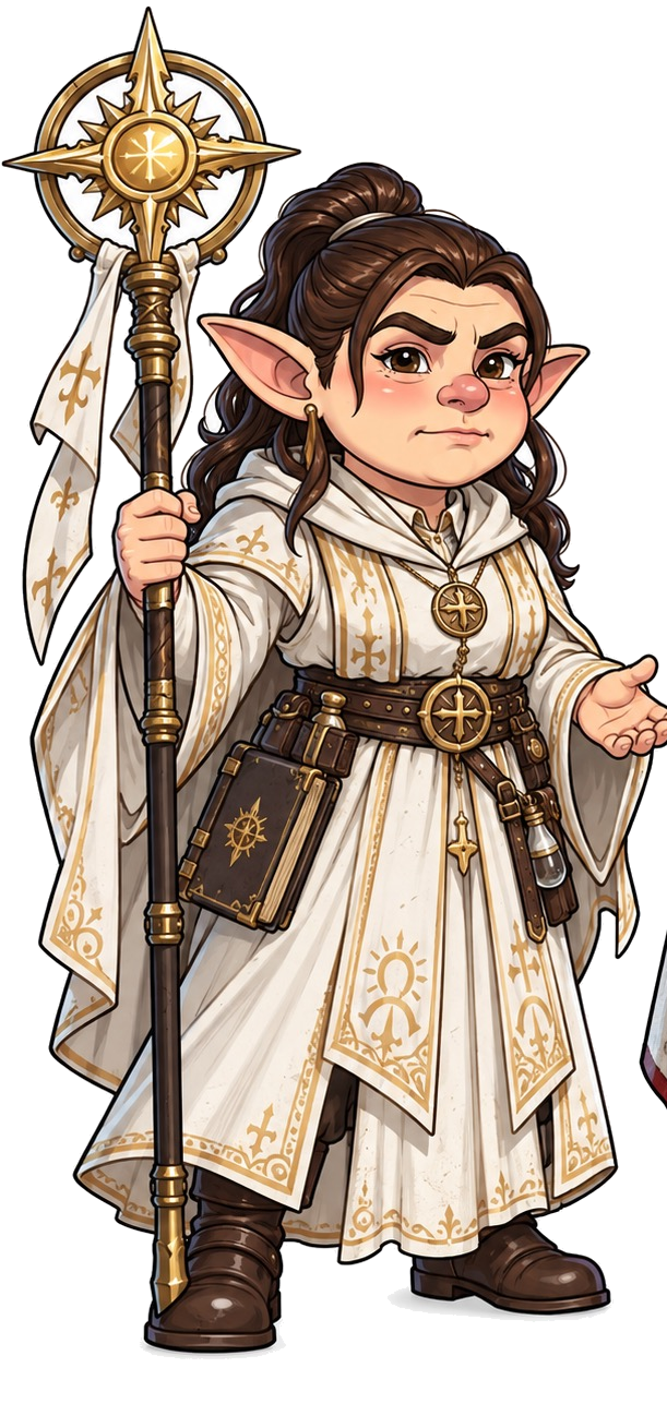 Example female Gnome adventurer