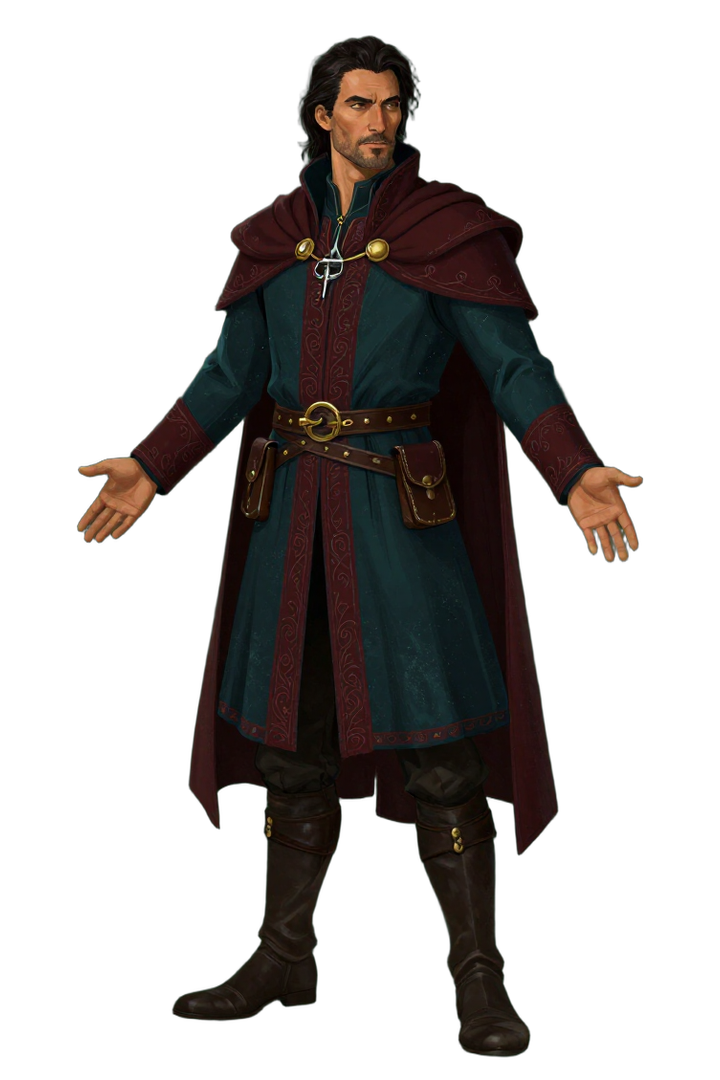 Example male Human adventurer